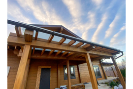 Остекление перголы 1, КП Рузские просторы