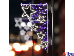 консоль светодиодная на столб, новогодняя, звездное небо