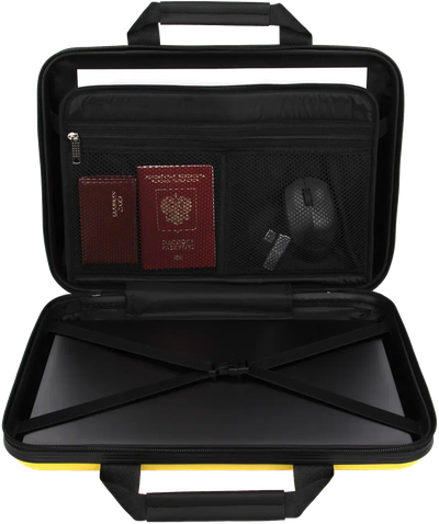 Пластиковый кейс для ноутбука 15.6 - 16 дюймов Optimum, желтый