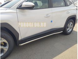 Защита порога труба d60 для Hyundai Tucson 2021-