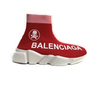 Balenciaga Speed Trainer красные с черепом (36-41)