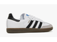Adidas Samba Vegan White Black (Экокожа) сзади