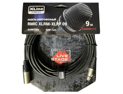 Xline Cables RMIC XLRM-XLRF 09 Кабель микрофонный XLR 3 pin male - XLR 3 pin female длина 9м