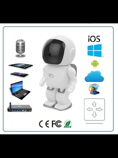 Видеоняня /WiFi-LAN охранная видеокамера моторизированная с DVR (robot), HD (163eye/Yoosee)