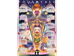 Календарь настенный Андертейл, Undertale №3