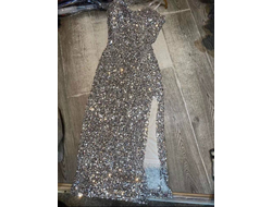 Платье "BLESK" с пайетками на бретельках