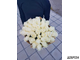 Букет из 35 белых роз 60см Нежные мотивы фото2