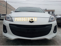 Защита радиатора Mazda 3 2011-2013 black