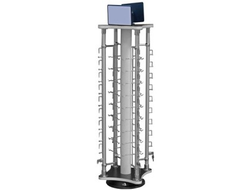 HG7409 Стойка для очков вращающаяся с замками 36 мест