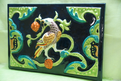 Соловей и праздник урожая (фасадный изразец)