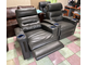 Новый!!! Гарнитур: кожаный диван-кровать + 2 кресла электрореклайнера, США. Натуральная кожа.