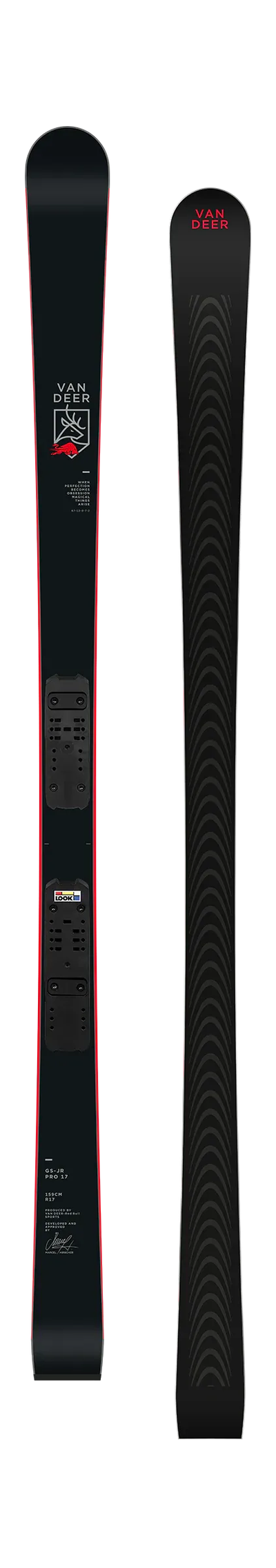 Юниорские  для слалома гиганта Van Deer GS-JR PRO 18 Длина 164cm Радиус 18м + крепления SPX11