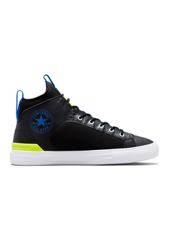 Кеды Converse All Star Ultra Hybrid Game с синими и салатовыми вставками