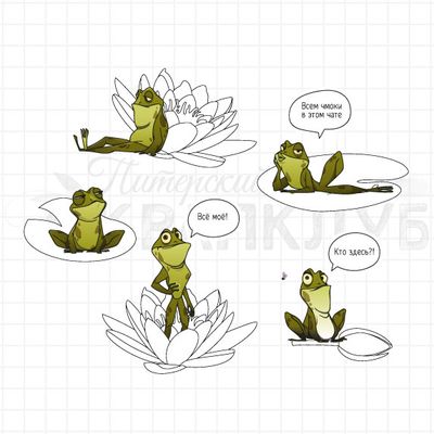 ФП штамп "Кувшинки маленькие"