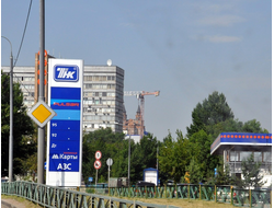 Реклама на АЗС в районе Хорошево-Мневники