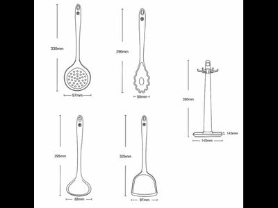 Кухонный набор силикон Xiaomi ZHIWU ZCPJ001 4шт