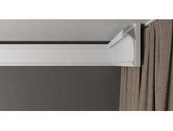 Потолочный плинтус для подсветки DECOR-DIZAYN DD518, из дюрополимера, под покраску, ударопрочный