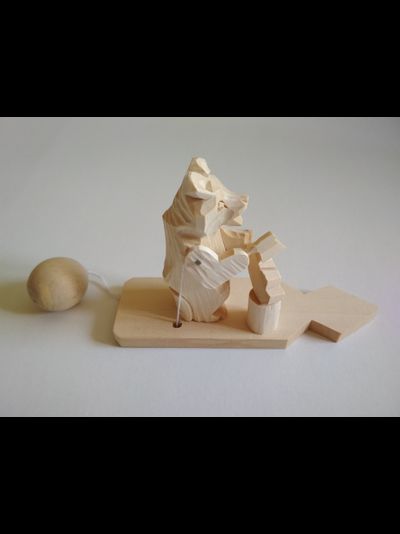 Богородская игрушка "Медведь с топором"