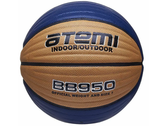 Мяч баскетбольный Atemi BB950 синтетическая кожа PVC Foam, 8 панелей, размер 7