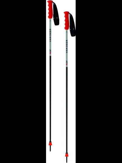 Горнолыжные палки VDRBS; RACE GS CARBON 130cm grey/black/red