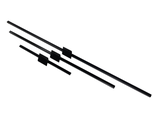 Ручка-скоба RS-184, 192мм (общая длина 300 мм), черный матовый