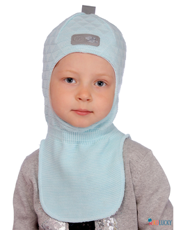 Шапка-шлем "Саша" 20201-02, цвет светло-бирюзовый, р. 48-50