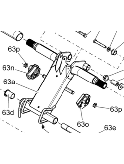 Задний рычаг оригинальный BRP 503193365 для BRP LYNX/Ski-Doo