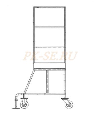 Площадка передвижная стальная