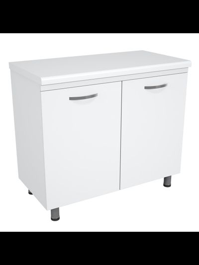 Тумба металлическая медицинская с полкой на опорах ТМД-2.0