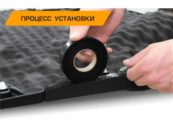 Уплотнительная лента JUMBO acoustics 1.5 (размеры 1.5 х 15 х 5000 мм, упаковка 1 шт.) материал нетканное полотно