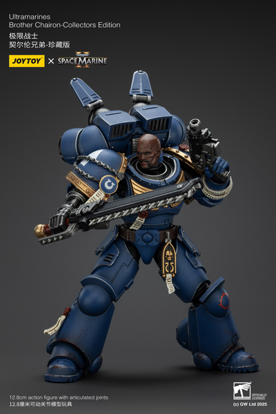 Ультрамарин брат Кайрон (Warhammer 40k, Spacemarine II) - КОЛЛЕКЦИОННАЯ ФИГУРКА 1/18 Ultramarines Collectors Edition - Brother Chairon (JT01383) - JOYTOY