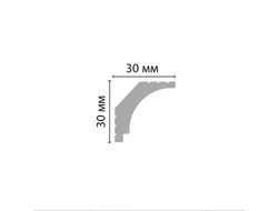 Плинтус потолочный гладкий DECOMASTER D115ДМ (30*30*2000мм)