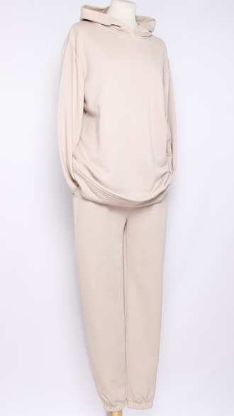 Костюм худи и брюки светло-бежевый  р.48