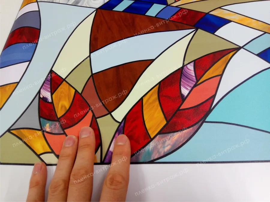 образец пленки витраж