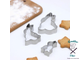 Набор форм для вырезания печенья Доляна «Кролик», 3 шт, 5,5×8,5 см, 7,3×4,6 см, 4,8×2,6 см, высота 1,5 см