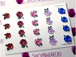 3D Слайдер-дизайн - 102 - Розы