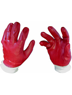 Перчатки Гранат МБС полный облив ПВХ манжет резинка