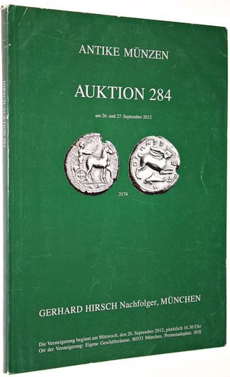 Gerhard Hirsch Nachfolder.  Auction 284. Antike munzen. 26-27 September 2012. Каталог аукциона. На нем. яз.  Munchen, 2012.