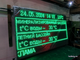 Информационное табло с отображением текущего времени, даты, температуры воды и воздуха 1170*1970мм