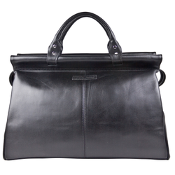 Кожаный саквояж Veano Premium black (арт. 4004-61)