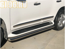 Защита штатного порога d60 для Toyota Land Cruiser 200 2015-2018