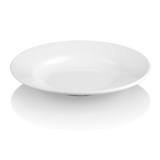 Тарелка глубокая 19 см, поликарбонат, белый