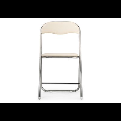Стул на металлокаркасе Fold 1 складной beige / chrome