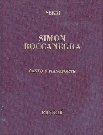 Verdi. Simon Boccanegra edizione canto e pianoforte (it)