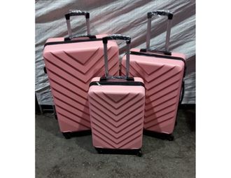 Комплект из 3х чемоданов ABS Olard Vertu S,M,L розовый