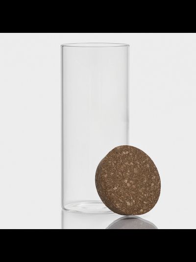 Банка для хранения сыпучих с пробковой крышкой