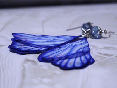 Серьги "Крылышки Поднебесной Феи"