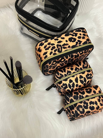 Косметичка Виктория Сикрет 4в1 леопард