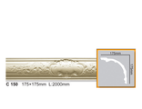 Потолочный карниз с орнаментом из полиуретана (Фабелло Декор) Fabello Decor- C150 (175х175)