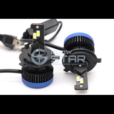 Светодиодные лампы H4 Aozoom P5 с радиатором, 12V, 35W, 6000K, чип Korea WT35